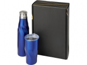 Подарочный набор Hugo: бутылка для воды, термокружка (синий)