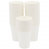 Набор 50 шт бумажный стакан 9 унций (230 мл), белый