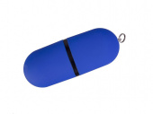 USB 3.0- флешка на 8 Гб Пилюля Soft-touch (синий)