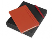 Подарочный набор Vision Pro soft-touch с ручкой и блокнотом А5 (оранжевый)