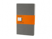 Набор записных книжек А5 Cahier (в линейку), 3 шт (серый)