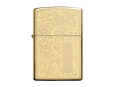 Зажигалка ZIPPO Venetian® с покрытием High Polish Brass (золотистый)