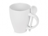 Кружка с ложкой Авеленго (белый)
