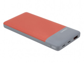 Внешний аккумулятор NEO Charge 5C, 10000 mAh (красный, светло-серый)