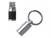 USB-флешка на 16 Гб Pure Black (черный, серебристый)