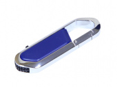 USB 2.0- флешка на 32 Гб в виде карабина (синий, серебристый)