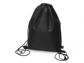 Рюкзак-мешок Reviver из нетканого переработанного материала RPET (черный)