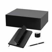 Подарочный набор Passion, Molto, черный (колонка, ежедневник, ручка)