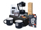 Подарочный набор Re:y. Together  с френчпрессом, кружками и дженгой (черный)