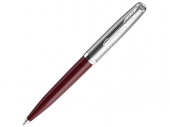 Ручка шариковая Parker 51 Core (серебристый, бургунди)