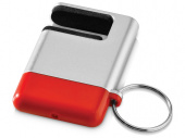 Подставка-брелок для мобильного телефона GoGo (красный, серебристый)