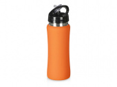 Бутылка для воды Bottle C1, soft touch, 600 мл (оранжевый)