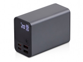 Внешний аккумулятор для ноутбуков EpIQ, 100 Вт, 30000 mAh (темно-серый)