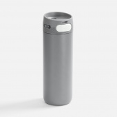 Термостакан X1 с цветной кнопкой, серый с белым