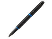 Ручка-роллер Parker IM Vibrant Rings Flame Blue (черный, синий)