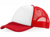 Бейсболка Trucker (красный, белый)