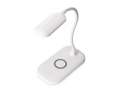 Настольный светильник с беспроводной зарядкой Nimble, 10 Вт (белый)