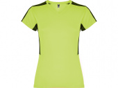 Спортивная футболка Suzuka женская (лайм, черный)