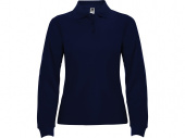 Рубашка поло Estrella женская с длинным рукавом (navy)