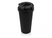 Вакуумная термокружка Grant, soft-touch (черный)