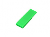 USB 2.0- флешка промо на 16 Гб в виде скрепки (зеленый)