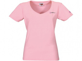 Футболка Heavy Super Club женская с V-образным вырезом (розовый)