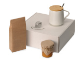 Подарочный набор для праздничной чайной церемонии Tea Celebration (серебристый, белый)