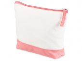 Косметичка хлопковая Cotton (белый, розовый)