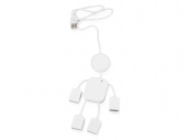 USB Hub Человечек (белый)