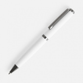 Ручка шариковая Inkish Gunmetal в футляре, белая