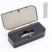 Флешка Rail 16 Гб в футляре, серебристая