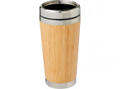 Термостакан Bambus с бамбуковой отделкой (коричневый)