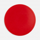 Лейбл из ПВХ Dzeta Round, L, красный