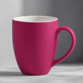 Кружка с покрытием soft-touch Tulip Gum (фуксия)