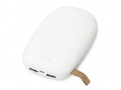 Внешний аккумулятор в форме камня Stone, 10400 mAh (белый)
