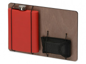 Подарочный набор с флягой и мультитулом Путешественник (красный)