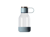 Бутылка для воды 2-в-1 Dog Bowl Bottle со съемной миской для питомцев, 1500 мл (голубой)