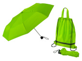 Зонт Picau из переработанного пластика в сумочке (зеленое яблоко)