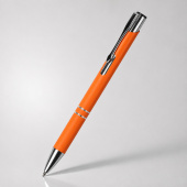 Ручка металлическая шариковая C1 soft-touch (оранжевый)