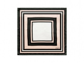 Шелковый платок Catena (розовый, белый, темно-зеленый)