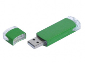 USB 2.0- флешка промо на 16 Гб прямоугольной классической формы (зеленый)