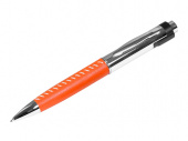 USB 2.0- флешка на 32 Гб в виде ручки с мини чипом (оранжевый, серебристый)