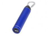 Портативное зарядное устройство Марс с карабином, 2600 mAh (синий)