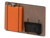 Подарочный набор с флягой и мультитулом Путешественник (оранжевый)