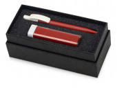 Подарочный набор White top с ручкой и зарядным устройством (красный)