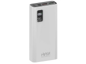 Портативный внешний аккумулятор FAST, 20000 mAh (белый)