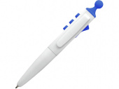 Ручка пластиковая шариковая Clic Pen (ярко-синий, белый)
