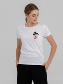 Футболка женская Minnie. Why?, белая