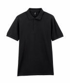 Футболка поло PREMIUM COTTON ADULT DOUBLE PIQUE, ЧЕРНЫЙ 2XL