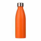 Термобутылка вакуумная герметичная Фреско, оранжевая, гладкое покрытие